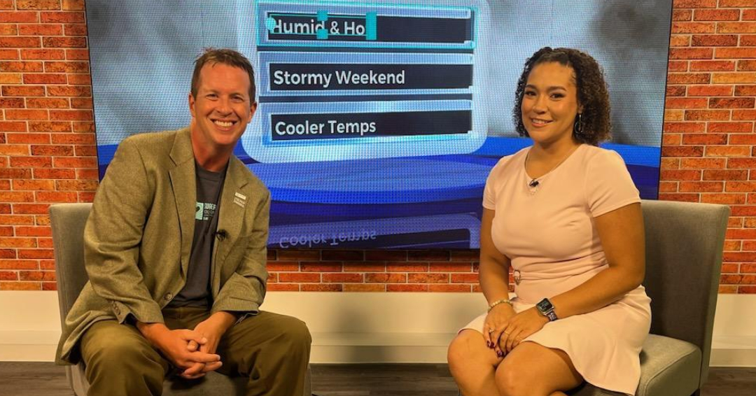 Tim Carr and Good Morning Delmarva Host Jordie Clark